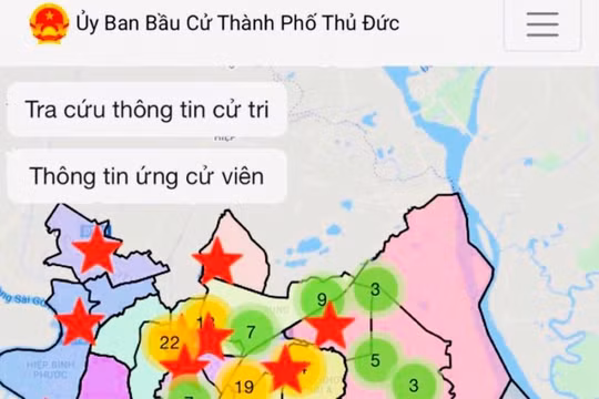 Thành phố Thủ Đức ra mắt chuyên trang điện tử về bầu cử