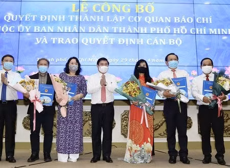 Công bố thành lập 5 cơ quan báo chí thuộc UBND TP Hồ Chí Minh