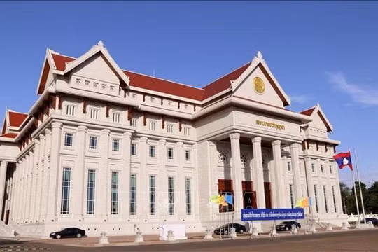 Nghiệm thu hoàn thành công trình Nhà Quốc hội mới của Lào