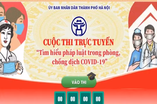 Hà Nội: Hơn 1 triệu người thi tìm hiểu pháp luật về phòng, chống Covid-19