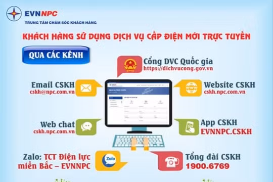 Khuyến nghị khách hàng sử dụng dịch vụ điện cấp điện mới trực tuyến - Phòng chống dịch Covid-19
