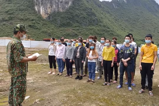 Cao Bằng: Phát hiện 44 người Việt nhập cảnh trái phép từ Trung Quốc để trốn cách ly y tế
