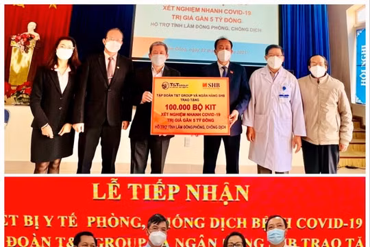 T&T Group và SHB tặng thiết bị, vật tư y tế trị giá 42 tỷ đồng giúp 8 tỉnh chống dịch