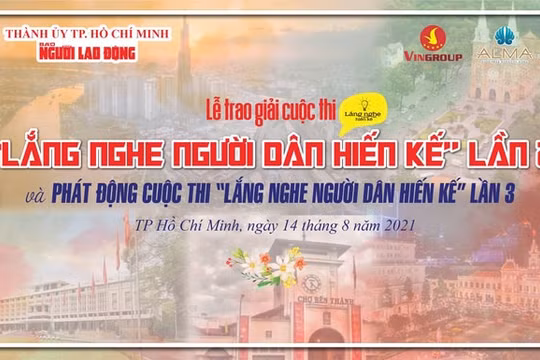 Báo Người Lao Động trao giải trực tuyến Cuộc thi "Lắng nghe người dân hiến kế"