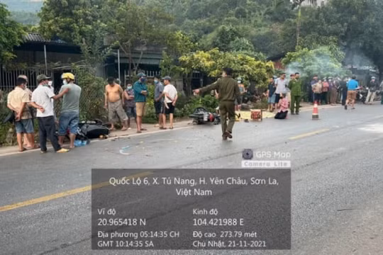 Tai nạn nghiêm trọng trên Quốc lộ 6, 2 người thương vong