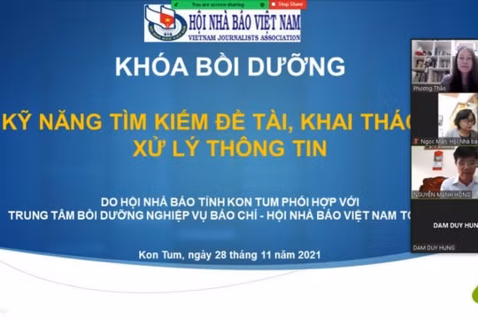 Hội nhà báo tỉnh Kon Tum mở hai lớp bồi dưỡng nghiệp vụ báo chí
