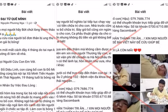 Đăng thông tin núp bóng từ thiện để lừa đảo, chiếm đoạt tiền trên mạng xã hội