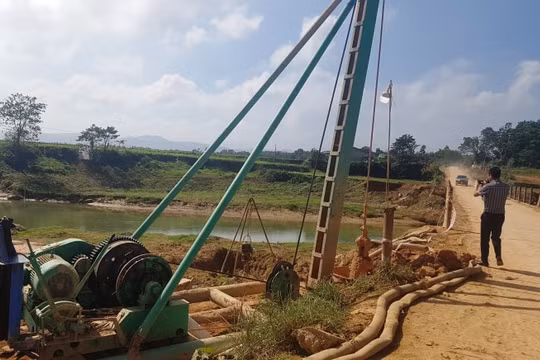Chưa có tư vấn giám sát, Công ty TNHH Vĩnh Phúc (Hà Tĩnh) đã tự ý thi công dự án