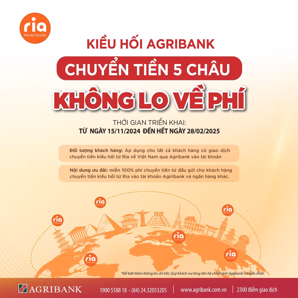 chuyen tien kieu hoi ria ve viet nam tai agribank phi 0 dong hinh 1