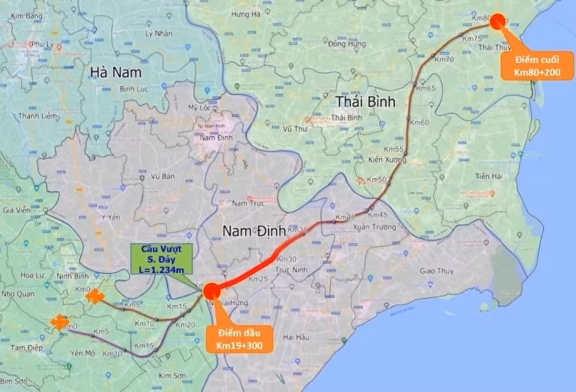 ban giao coc giai phong mat bang va moc lo gioi du an cao toc ct08 tren dia phan tinh nam dinh hinh 1