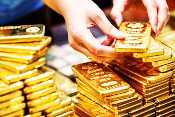 Giá vàng SJC tiếp tục tăng lên mốc 55,87 triệu đồng. Ảnh minh họa.