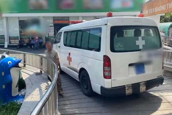 Bệnh nhi được đưa tới Bệnh viện Nhi đồng 2 TP. HCM cấp cứu. Ảnh: 2sao.vn