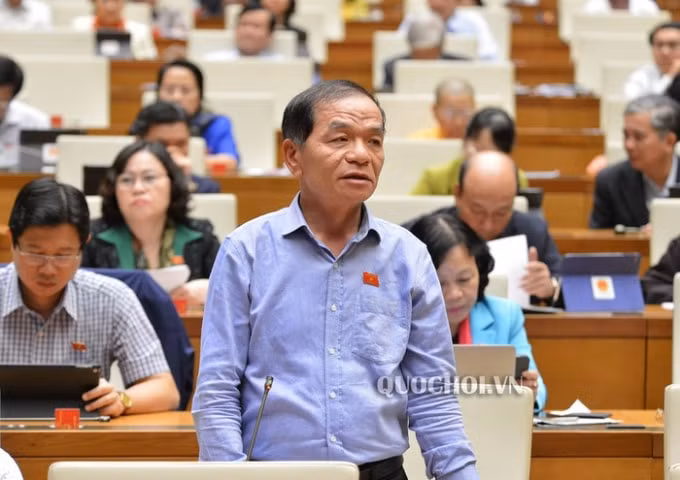 Đại biểu Lê Thanh Vân đưa vấn đề kỷ luật Hiệu trưởng Trường Tôn Đức Thắng ra trước Quốc hội (ảnh nguồn internet).