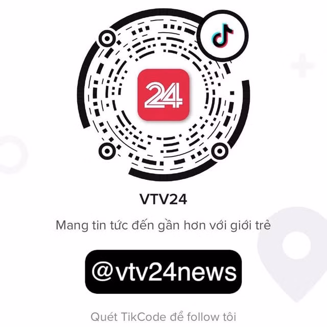 Quét TikCode để theo dõi kênh TikTok vtv24news.