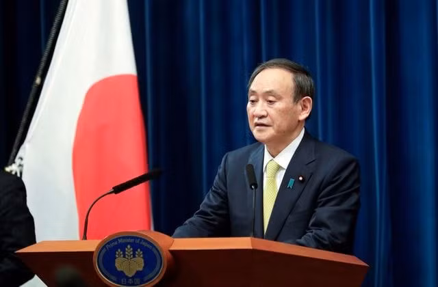 Thủ tướng Nhật Bản Yoshihide Suga. Ảnh: Reuters