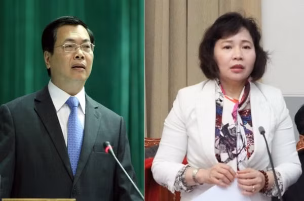Ông Vũ Huy Hoàng và bà Hồ Thị Kim Thoa