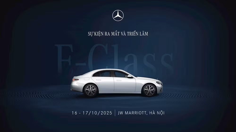 Lịch sự kiện ra mắt và triển lãm Mercedes-Benz E-Class 2025 - Ảnh: MBV