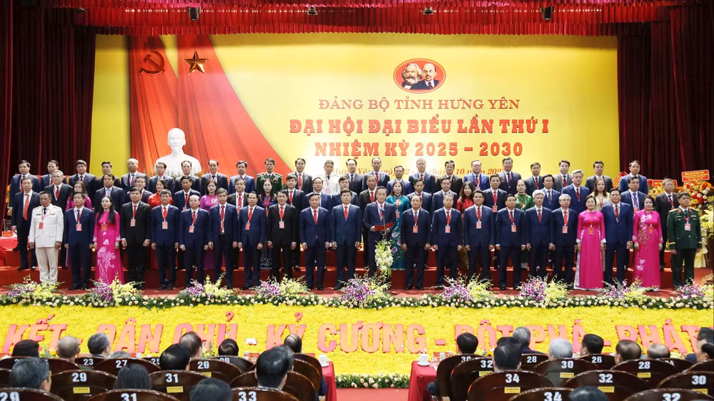 Ban chấp hành Đảng bộ tỉnh Hưng Yên khóa 2025 - 2030 
