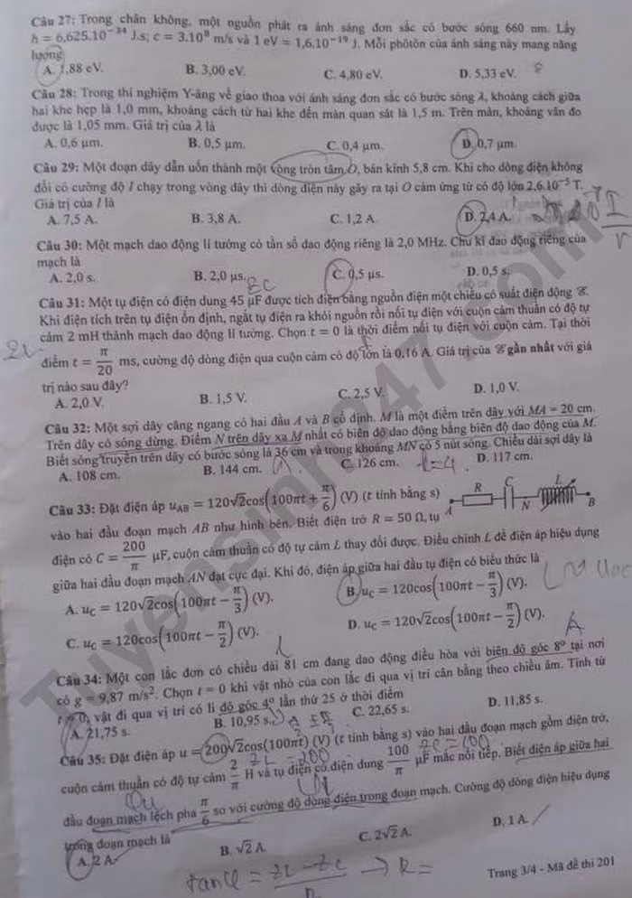 de thi tot nghiep thpt 2023 mon vat ly ma de 201 hinh 3