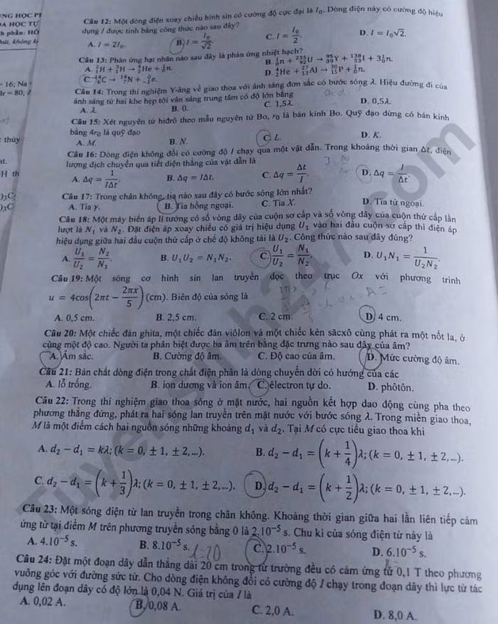 de thi tot nghiep thpt 2023 mon vat ly ma de 204 hinh 2