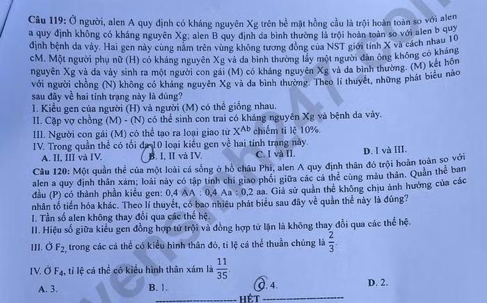 de thi tot nghiep thpt 2023 mon sinh hoc ma de 209 hinh 6