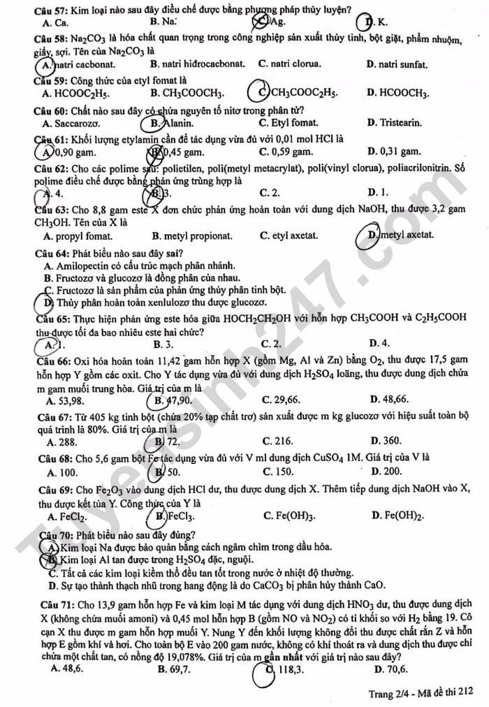de thi tot nghiep thpt 2023 mon hoa hoc ma de 212 hinh 2