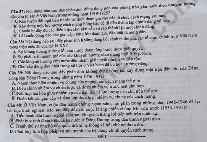 de thi tot nghiep thpt 2023 mon lich su ma de 316 hinh 4