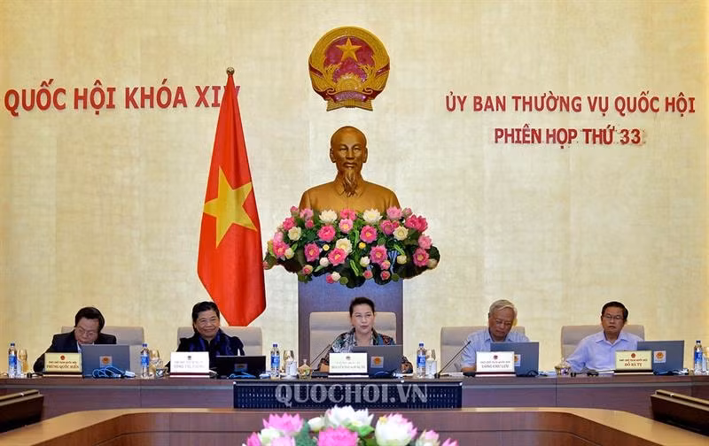 Chủ tịch Quốc hội Nguyễn Thị Kim Ngân phát biểu tại Phiên họp. Ảnh quochoi.vn