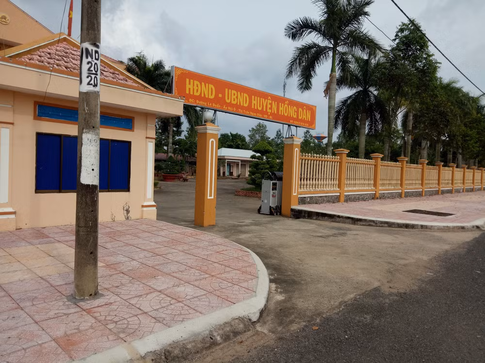 Trụ sở HĐND – UBND huyện Hồng Dân, tỉnh Bạc Liêu.