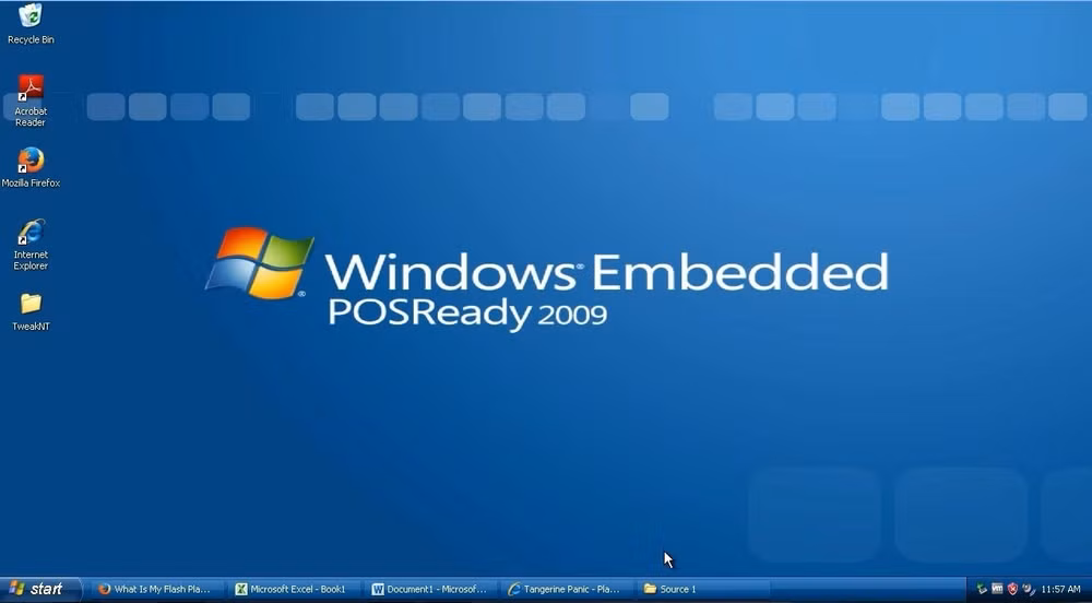 Giao diện Windows Embedded POSReady 2009.