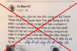 Người đàn ông bị phạt 5 triệu đồng do đăng thông tin sai sự thật về công an xã lên Facebook