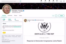 Ông Trump trở lại trên phương tiện truyền thông xã hội là giả mạo