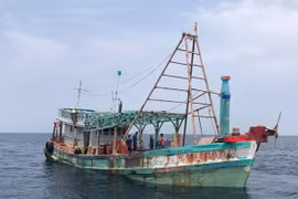 Cảnh sát biển bắt giữ tàu chở 100.000 lít dầu lậu trên biển Kiên Giang