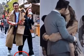 Hậu trường cảnh ôm hôn say đắm của Huỳnh Hiểu Minh, Thái Văn Tịnh