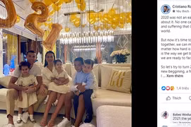 C.Ronaldo chia sẻ trong ngày đầu năm mới 2021