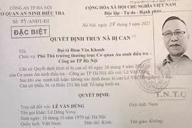 Công an Hà Nội phát lệnh truy nã Lê Dũng 'Vova'
