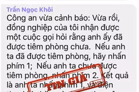 Tin giả về lừa đảo chiếm đoạt thông tin cá nhân trên mạng