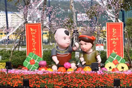 “Quảng Ninh thu nhỏ” thật độc đáo trong Lễ hội hoa xuân tại Sun World Halong Complex