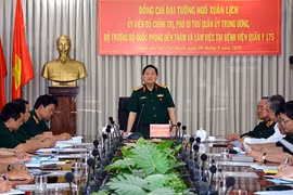 Đại tướng Ngô Xuân Lịch thăm, làm viêc với Bệnh viện Trung ương Quân đội 175