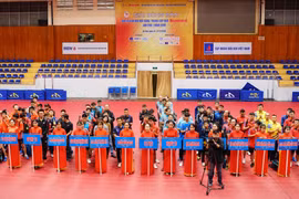 Khai mạc Giải bóng bàn tranh Cúp Báo Hànộimới lần thứ VII năm 2019