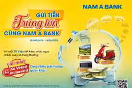 Gửi tiền Nam A Bank, trúng ngay xe Vespa sành điệu