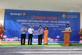 Tập đoàn Bảo Việt đồng hành cùng thế hệ trẻ Việt Nam dịp khai trường, xây dựng trường học tại Quảng Trị