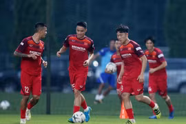HLV Park Hang-seo và các học trò tập trung cao độ cho Vòng loại World Cup 2022