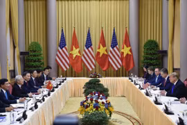 Tổng Bí thư, Chủ tịch nước Nguyễn Phú Trọng tiếp Tổng thống Mỹ Donald Trump