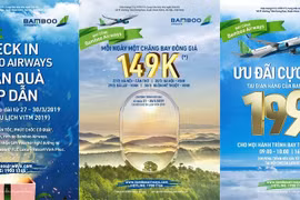 Cơ hội mua hàng ngàn vé máy bay với giá từ 149.000 VND của Bamboo Airways