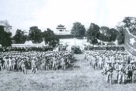 Lễ chào cờ đầu tiên trong Ngày giải phóng Thủ đô sẽ được tái hiện tại Hoàng thành Thăng Long