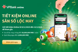 VPBank chi gần 1 tỷ đồng quà tặng cho khách hàng gửi tiết kiệm online