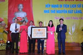 Hà Tĩnh: Nhà thờ Tiến sĩ Nguyễn Bật Lãng đón nhận Bằng xếp hạng di tích quốc gia