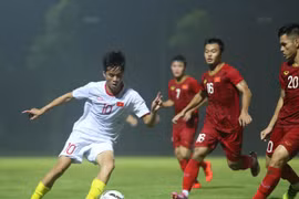 U22 Việt Nam thi đấu nội bộ