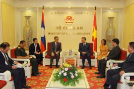 Đại tướng Tô Lâm tiếp Đại sứ Lào đến chào từ biệt nhân kết thúc nhiệm kỳ tại Việt Nam